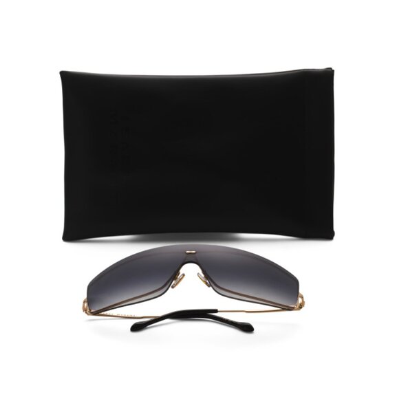 ISABEL MARANT Dark Grey Metal Shield Sunglasses - Picture 1 of 2